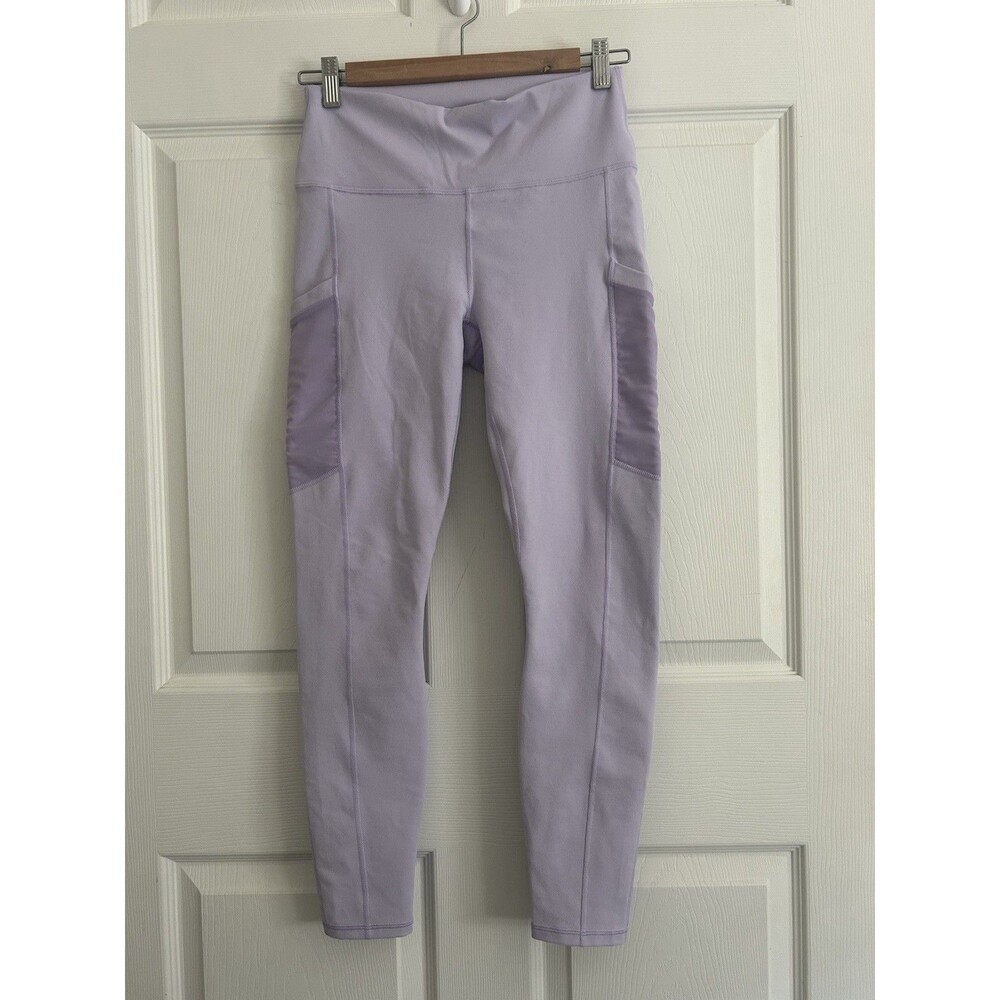 Fabletics Women's High-Waisted Lavender Purple PowerHold 7/8 Leggings - Size M